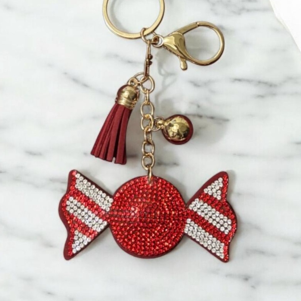 Red and Gold Candy Keychain